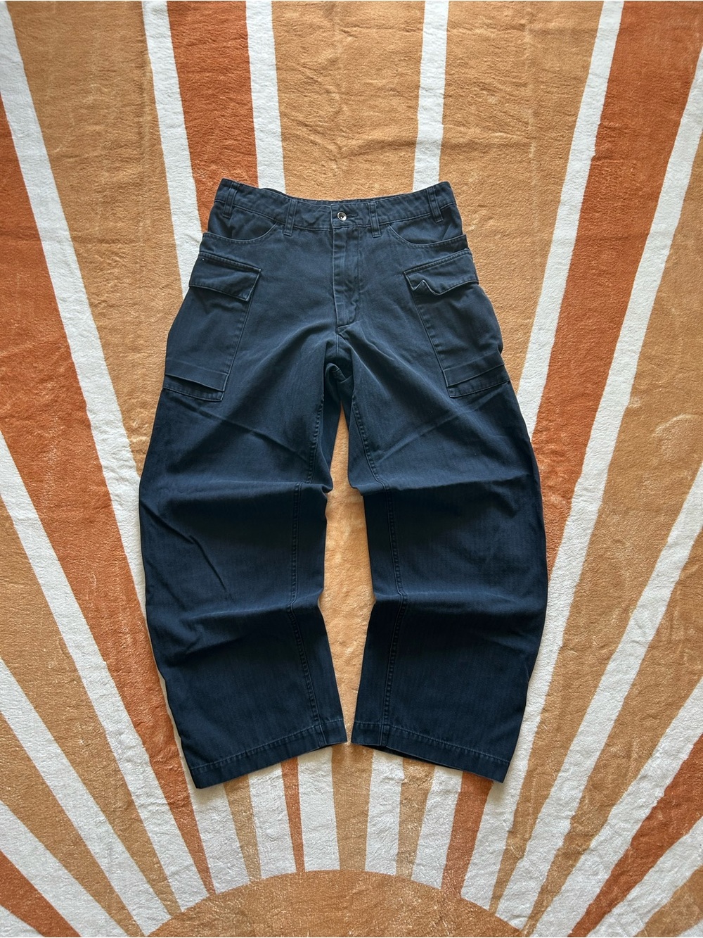 Men's Black Cargo Pants - Casual Utility Trousers